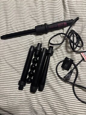 Bombay Hair 5-Barrel Interchangeable Curling Wand - Black